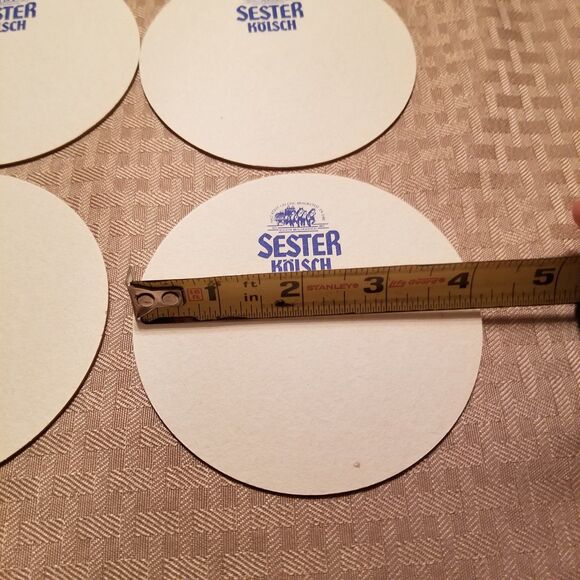 Vintage Sester Kolsch Bierdeckel Beer mat (coaster) set of 4 - Picture 3 of 3